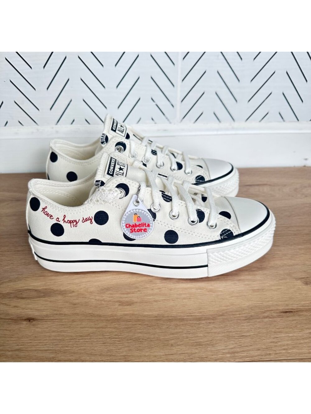 ✨Converse Chuck Taylor Lift Platform Polka Dots 11 Womens Shoes Sneakers A10689C